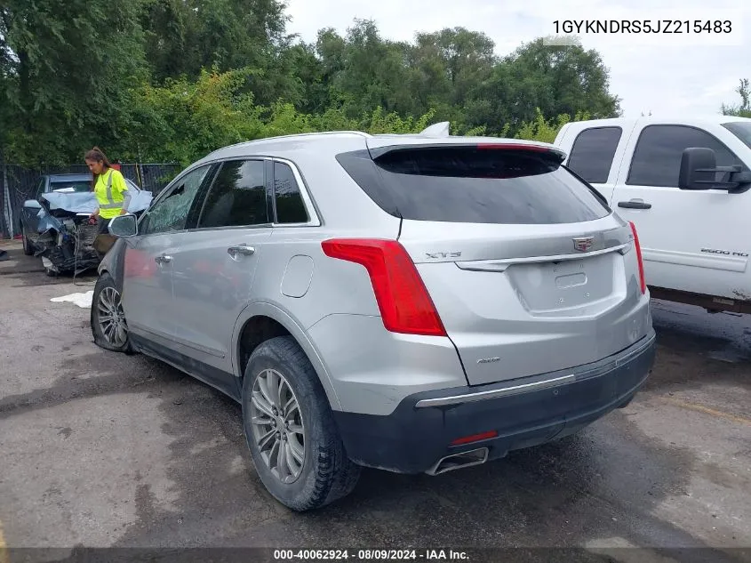 2018 Cadillac Xt5 Luxury VIN: 1GYKNDRS5JZ215483 Lot: 40062924