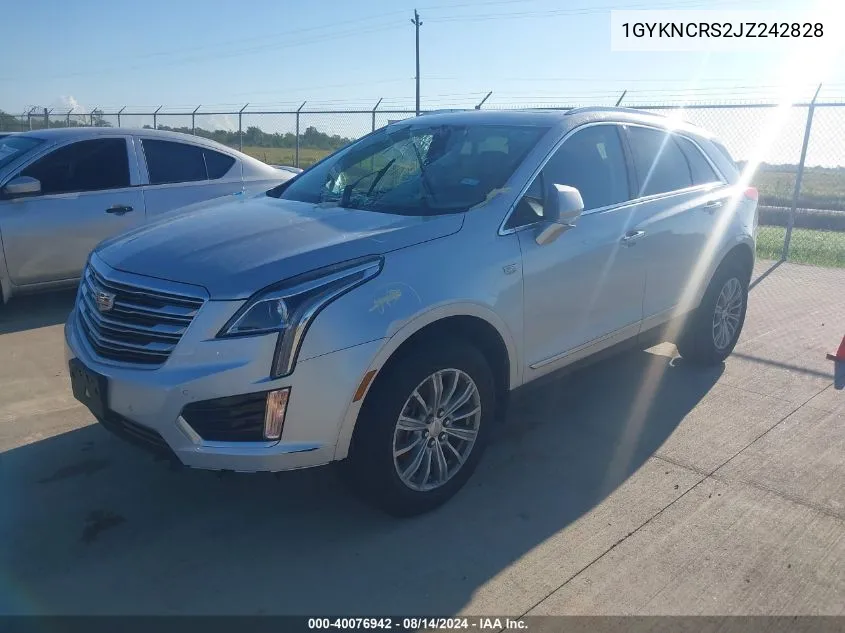 1GYKNCRS2JZ242828 2018 Cadillac Xt5 Luxury