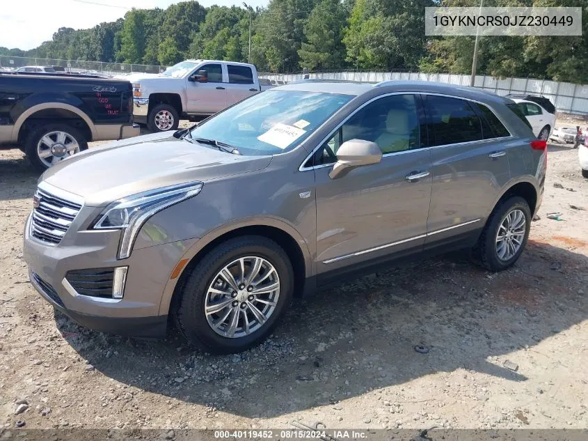 1GYKNCRS0JZ230449 2018 Cadillac Xt5 Luxury