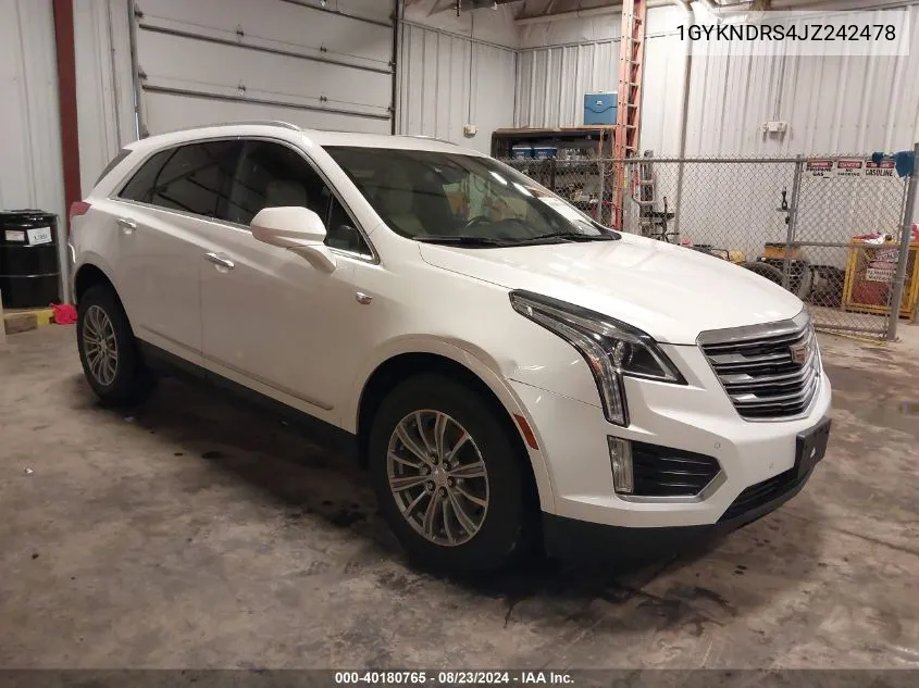 1GYKNDRS4JZ242478 2018 Cadillac Xt5 Luxury