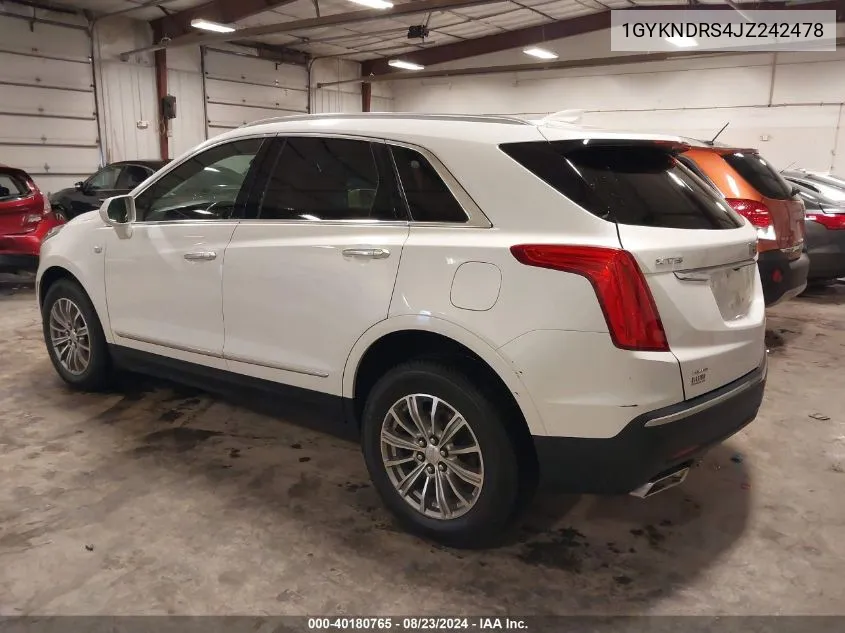 1GYKNDRS4JZ242478 2018 Cadillac Xt5 Luxury