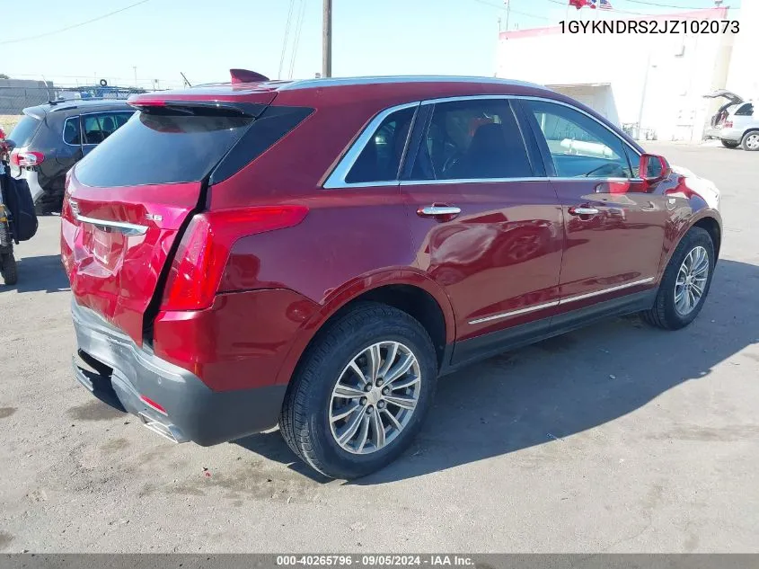 1GYKNDRS2JZ102073 2018 Cadillac Xt5 Luxury