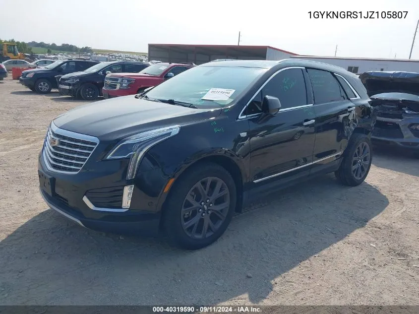 1GYKNGRS1JZ105807 2018 Cadillac Xt5 Platinum