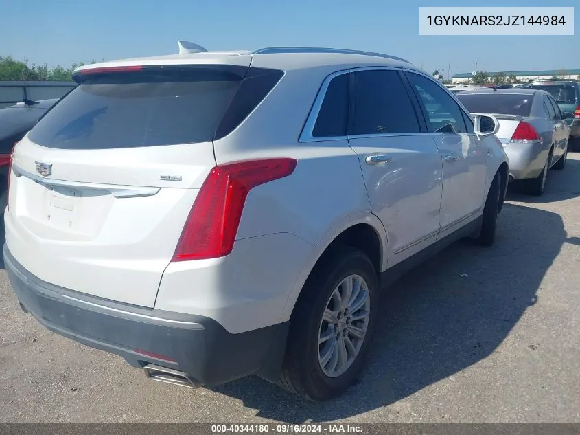 2018 Cadillac Xt5 Standard VIN: 1GYKNARS2JZ144984 Lot: 40344180