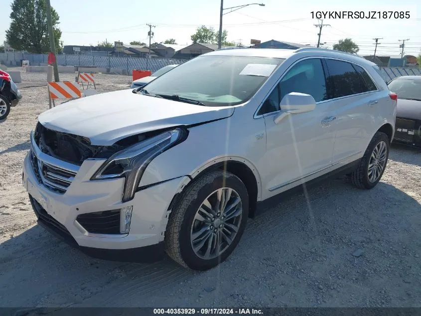 2018 Cadillac Xt5 Premium Luxury VIN: 1GYKNFRS0JZ187085 Lot: 40353929