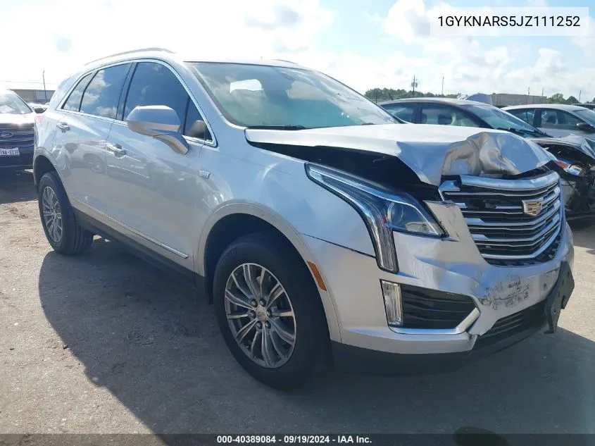 2018 Cadillac Xt5 Standard VIN: 1GYKNARS5JZ111252 Lot: 40389084