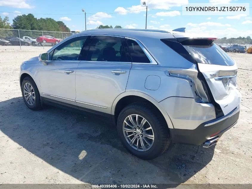 1GYKNDRS1JZ150776 2018 Cadillac Xt5 Luxury