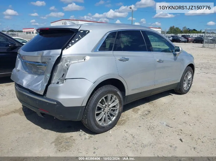 2018 Cadillac Xt5 Luxury VIN: 1GYKNDRS1JZ150776 Lot: 40395406