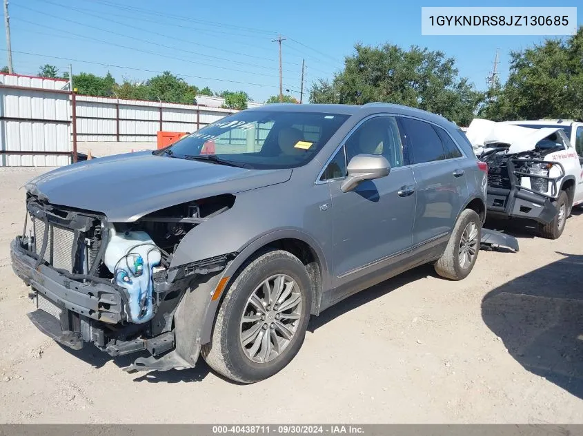 2018 Cadillac Xt5 Luxury VIN: 1GYKNDRS8JZ130685 Lot: 40438711