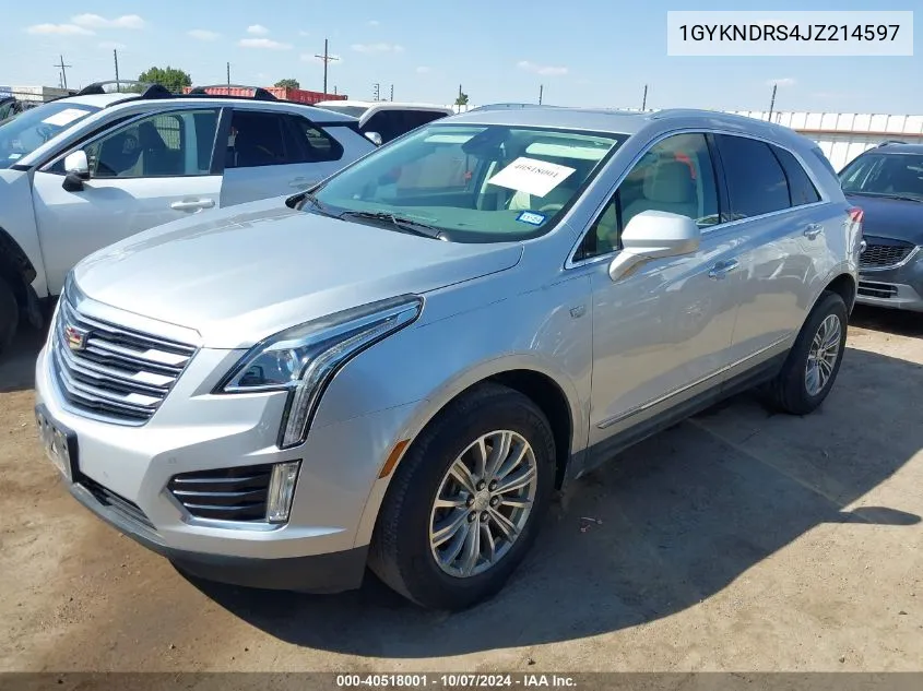 2018 Cadillac Xt5 Luxury VIN: 1GYKNDRS4JZ214597 Lot: 40518001