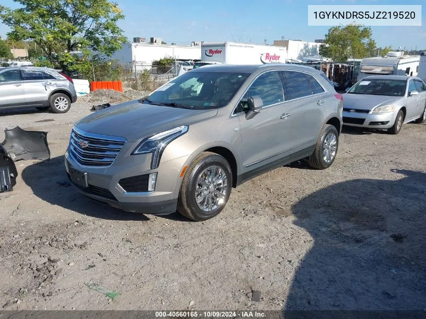 2018 Cadillac Xt5 Luxury VIN: 1GYKNDRS5JZ219520 Lot: 40560165