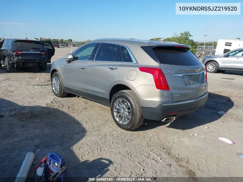 2018 Cadillac Xt5 Luxury VIN: 1GYKNDRS5JZ219520 Lot: 40560165