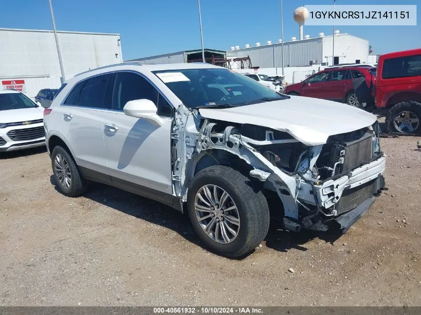 2018 Cadillac Xt5 Luxury VIN: 1GYKNCRS1JZ141151 Lot: 40561932