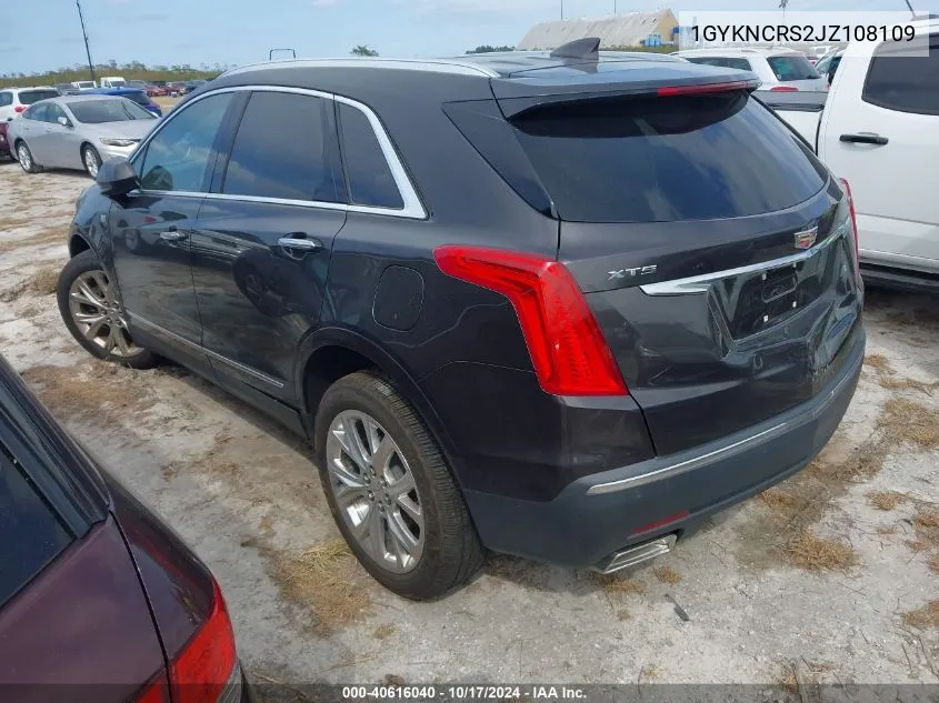 2018 Cadillac Xt5 Luxury VIN: 1GYKNCRS2JZ108109 Lot: 40616040