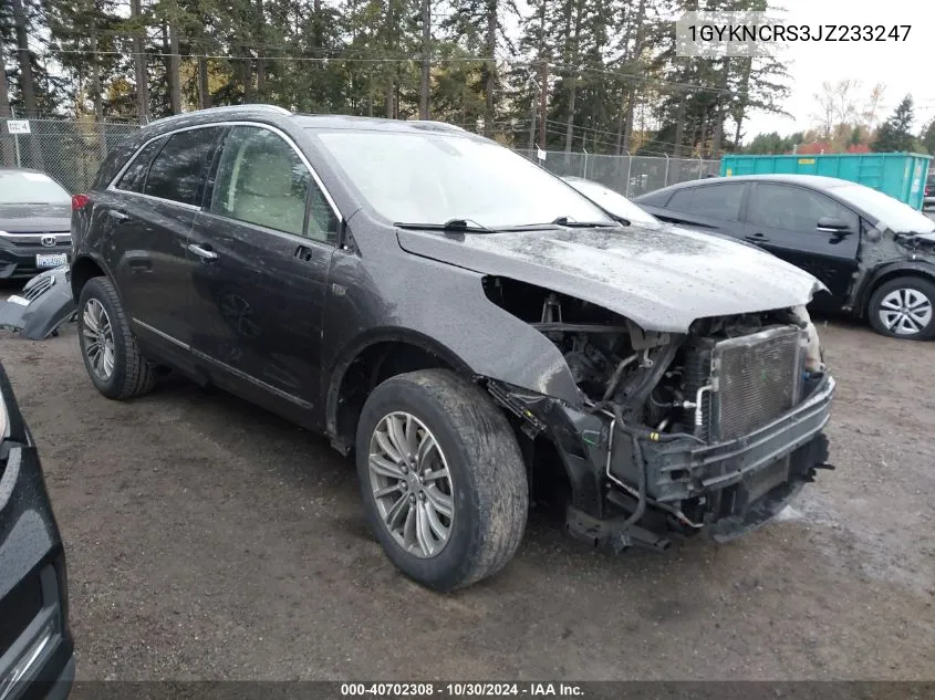 1GYKNCRS3JZ233247 2018 Cadillac Xt5 Luxury