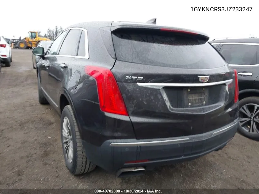 1GYKNCRS3JZ233247 2018 Cadillac Xt5 Luxury