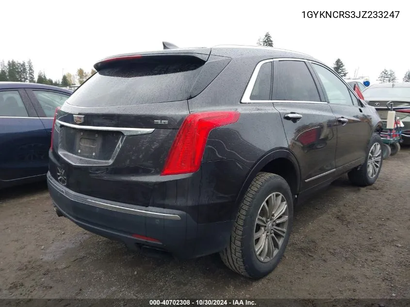 2018 Cadillac Xt5 Luxury VIN: 1GYKNCRS3JZ233247 Lot: 40702308