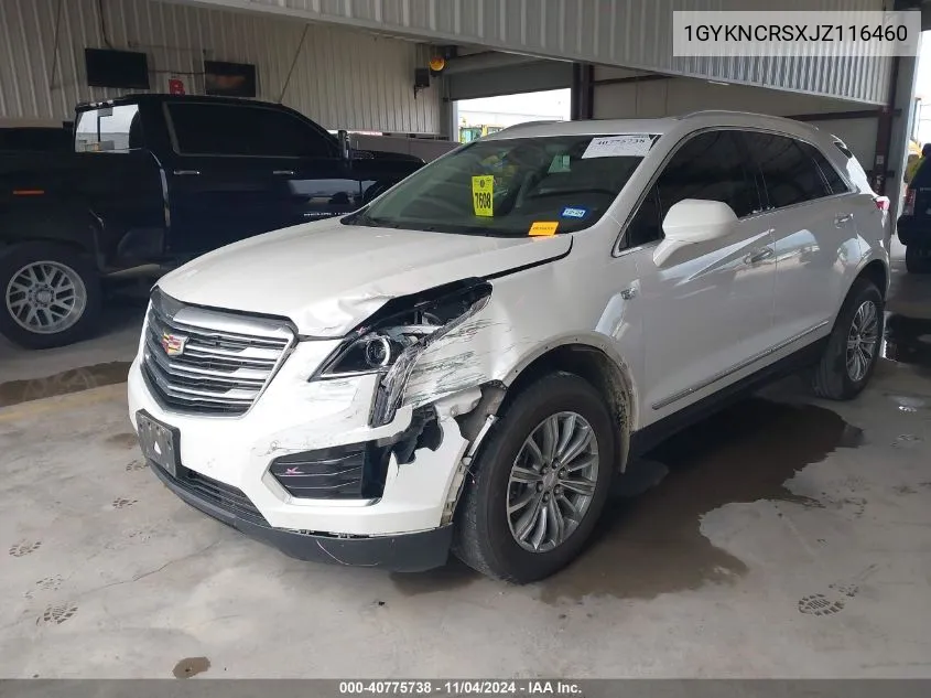 2018 Cadillac Xt5 Luxury VIN: 1GYKNCRSXJZ116460 Lot: 40775738