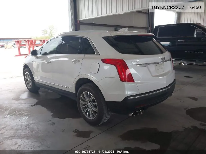 2018 Cadillac Xt5 Luxury VIN: 1GYKNCRSXJZ116460 Lot: 40775738