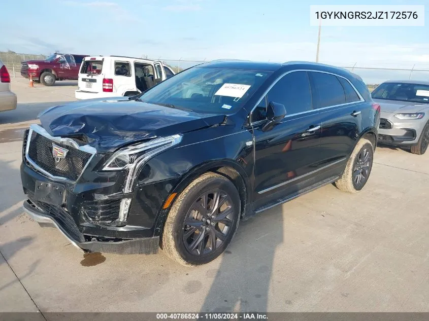 2018 Cadillac Xt5 Platinum VIN: 1GYKNGRS2JZ172576 Lot: 40786524