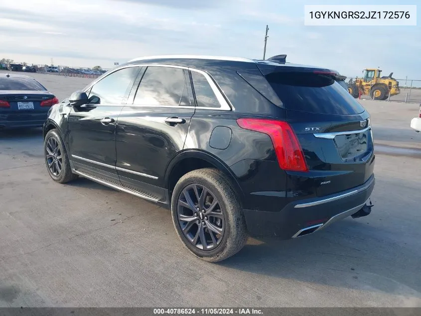 2018 Cadillac Xt5 Platinum VIN: 1GYKNGRS2JZ172576 Lot: 40786524