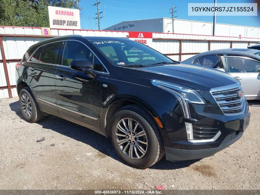 2018 Cadillac Xt5 Luxury VIN: 1GYKNCRS7JZ155524 Lot: 40836973