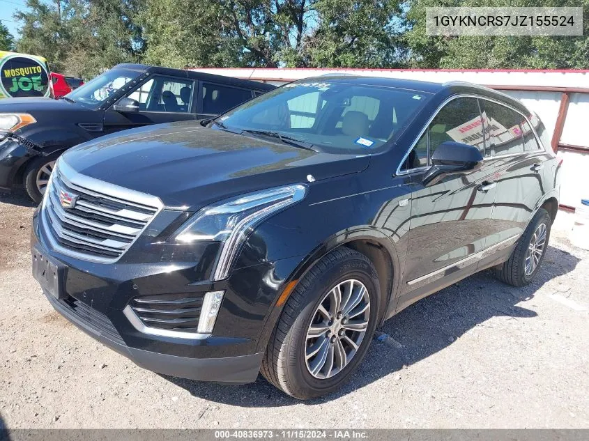 2018 Cadillac Xt5 Luxury VIN: 1GYKNCRS7JZ155524 Lot: 40836973