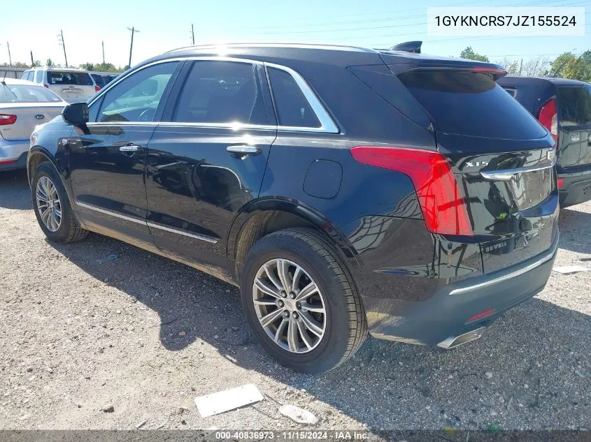 2018 Cadillac Xt5 Luxury VIN: 1GYKNCRS7JZ155524 Lot: 40836973