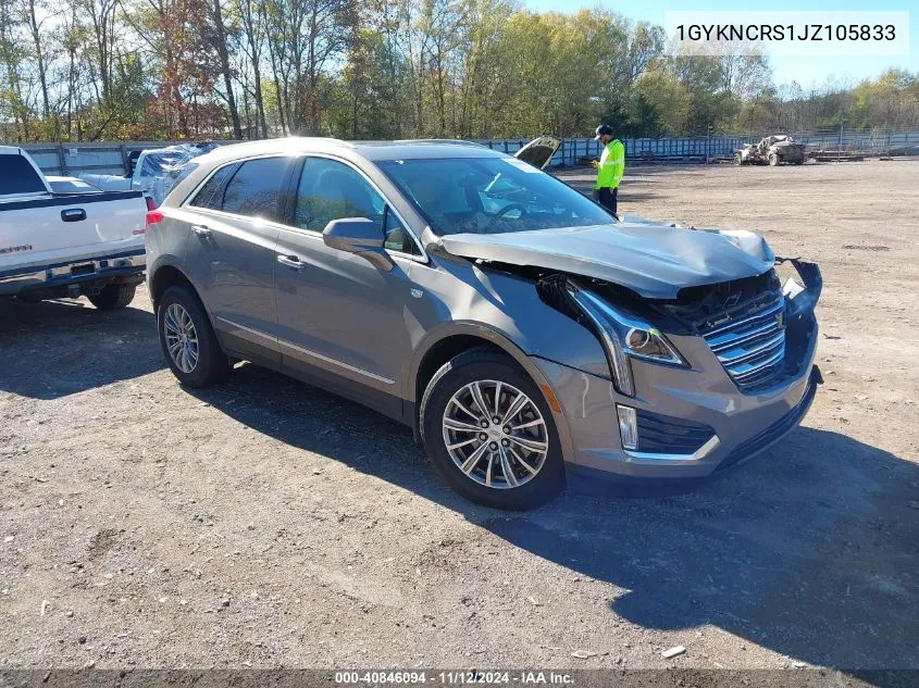 2018 Cadillac Xt5 Luxury VIN: 1GYKNCRS1JZ105833 Lot: 40846094