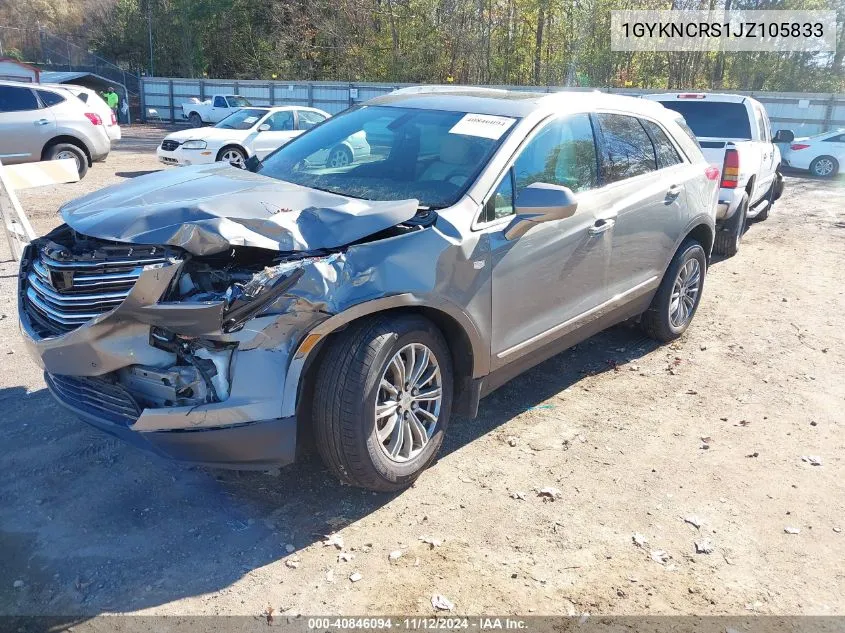 2018 Cadillac Xt5 Luxury VIN: 1GYKNCRS1JZ105833 Lot: 40846094