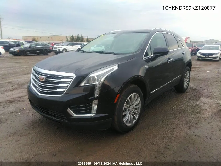 2019 Cadillac Xt5 VIN: 1GYKNDRS9KZ120877 Lot: 12095555