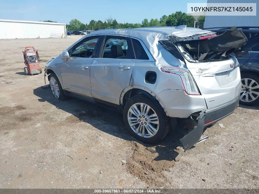 1GYKNFRS7KZ145045 2019 Cadillac Xt5 Premium Luxury