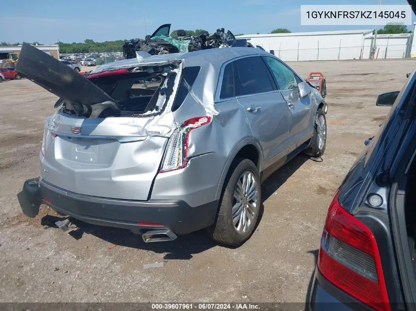 2019 Cadillac Xt5 Premium Luxury VIN: 1GYKNFRS7KZ145045 Lot: 39607961