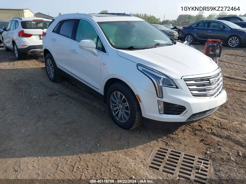 1GYKNDRS9KZ272464 2019 Cadillac Xt5 Luxury