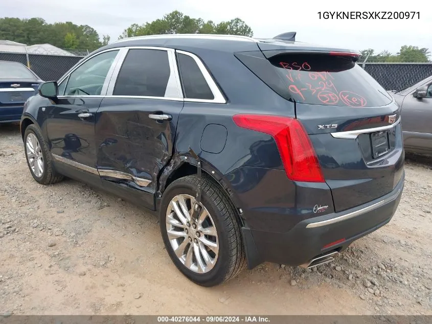 1GYKNERSXKZ200971 2019 Cadillac Xt5 Premium Luxury