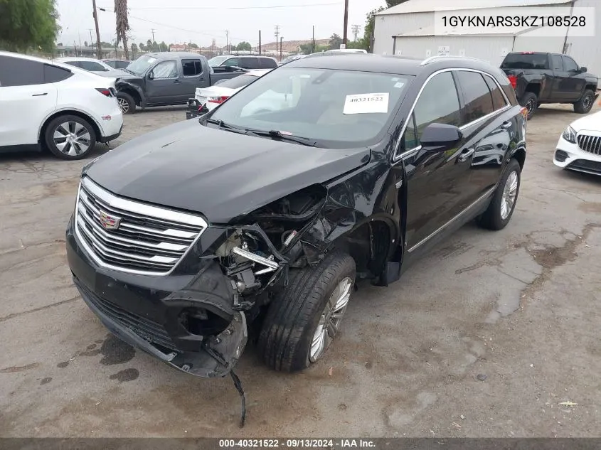 2019 Cadillac Xt5 Standard VIN: 1GYKNARS3KZ108528 Lot: 40321522