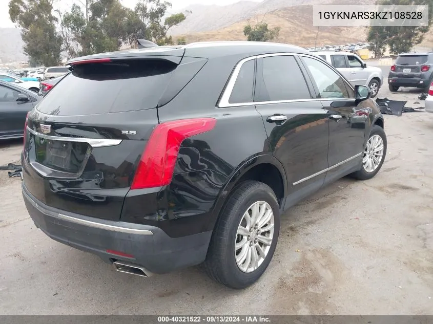 1GYKNARS3KZ108528 2019 Cadillac Xt5 Standard