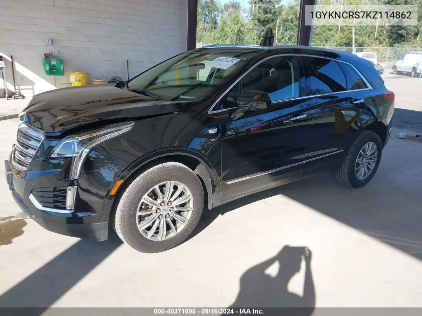 2019 Cadillac Xt5 Luxury VIN: 1GYKNCRS7KZ114862 Lot: 40371095