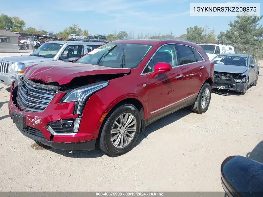 1GYKNDRS7KZ208875 2019 Cadillac Xt5 Luxury