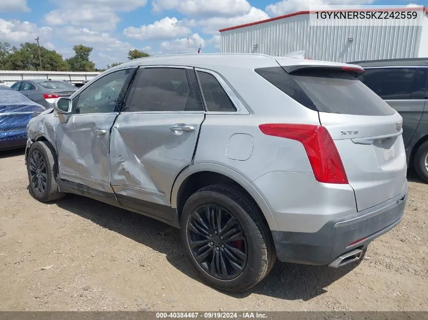 2019 Cadillac Xt5 Premium Luxury VIN: 1GYKNERS5KZ242559 Lot: 40384467