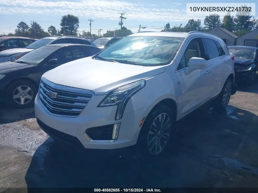 2019 Cadillac Xt5 Premium Luxury VIN: 1GYKNERSXKZ241732 Lot: 40582655