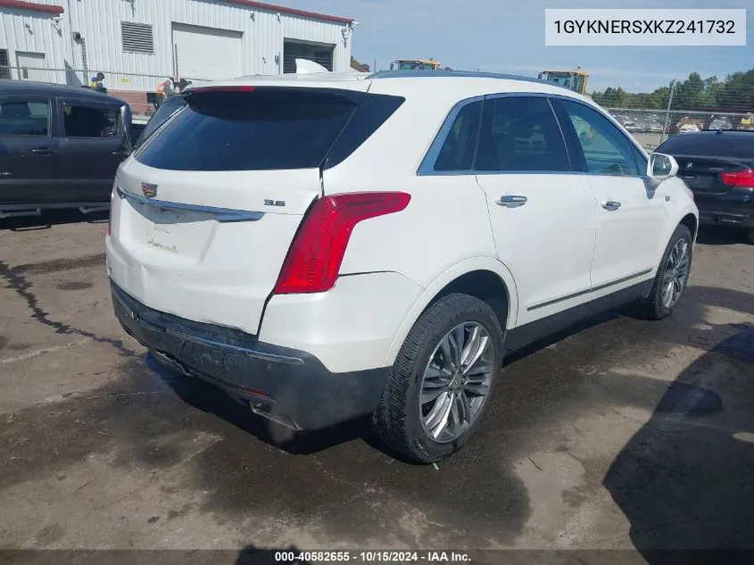 2019 Cadillac Xt5 Premium Luxury VIN: 1GYKNERSXKZ241732 Lot: 40582655