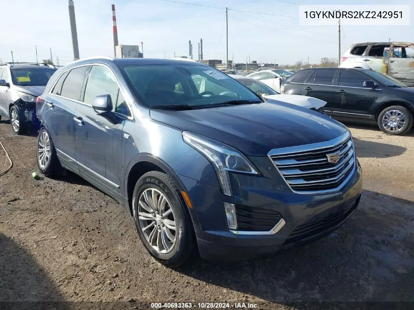 1GYKNDRS2KZ242951 2019 Cadillac Xt5 Luxury