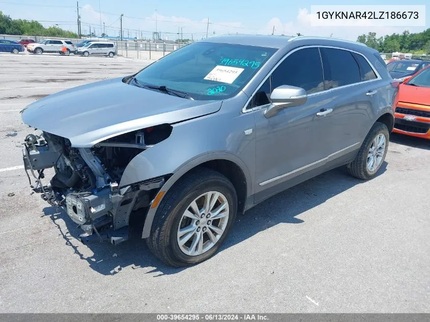 2020 Cadillac Xt5 Fwd Luxury VIN: 1GYKNAR42LZ186673 Lot: 39654295