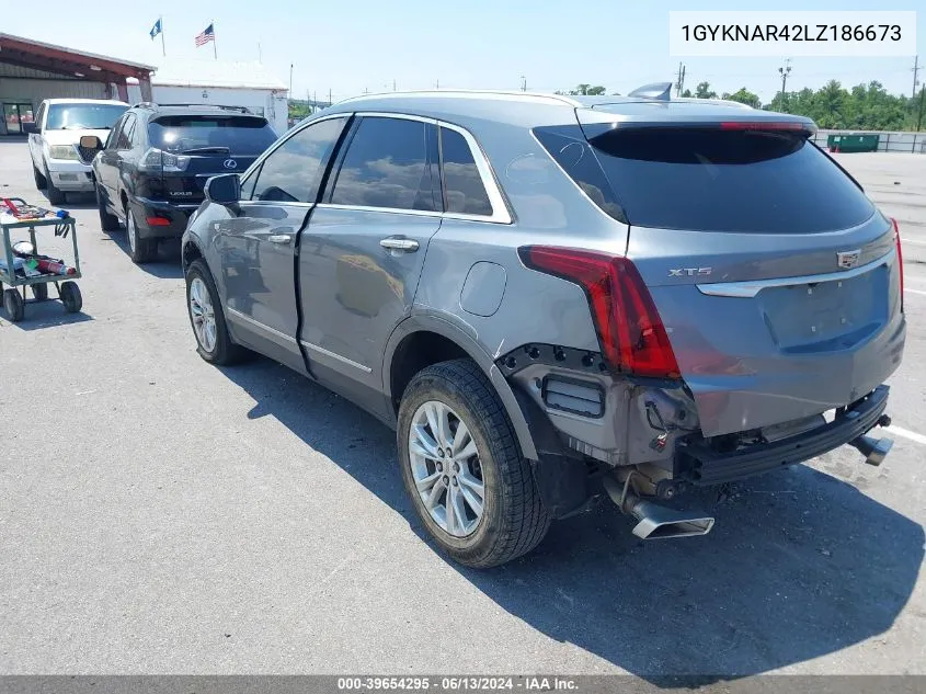 2020 Cadillac Xt5 Fwd Luxury VIN: 1GYKNAR42LZ186673 Lot: 39654295