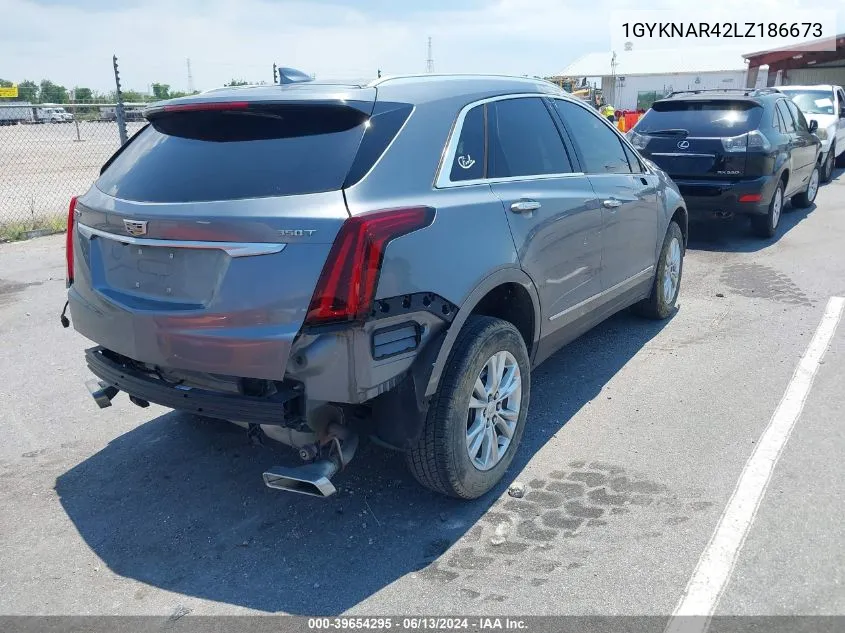 2020 Cadillac Xt5 Fwd Luxury VIN: 1GYKNAR42LZ186673 Lot: 39654295