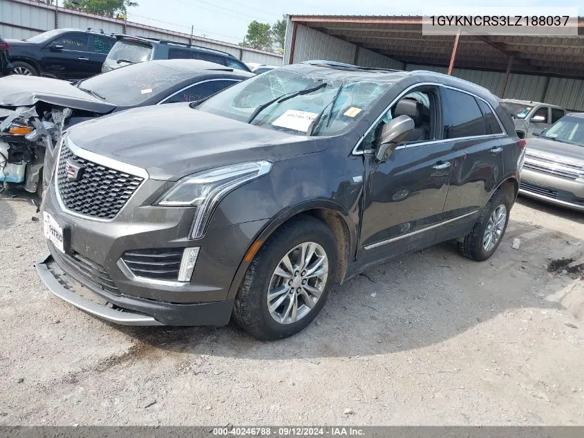 2020 Cadillac Xt5 Premium Luxury VIN: 1GYKNCRS3LZ188037 Lot: 40246788