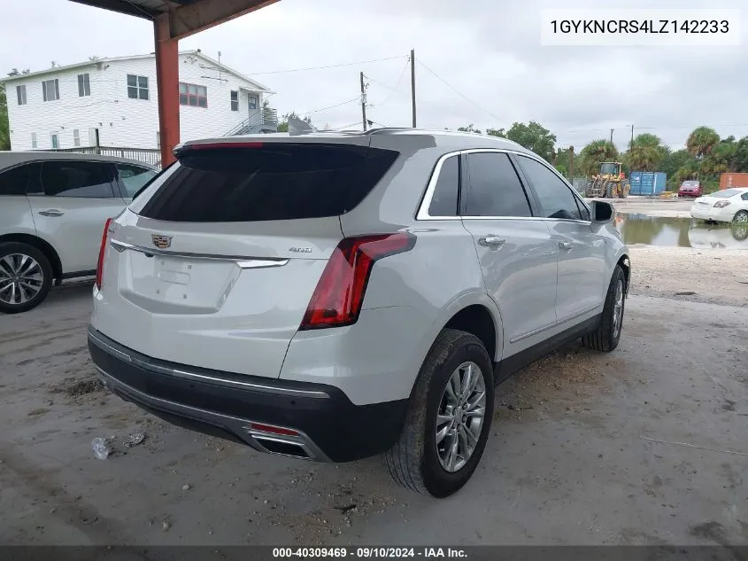 2020 Cadillac Xt5 Premium Luxury VIN: 1GYKNCRS4LZ142233 Lot: 40309469