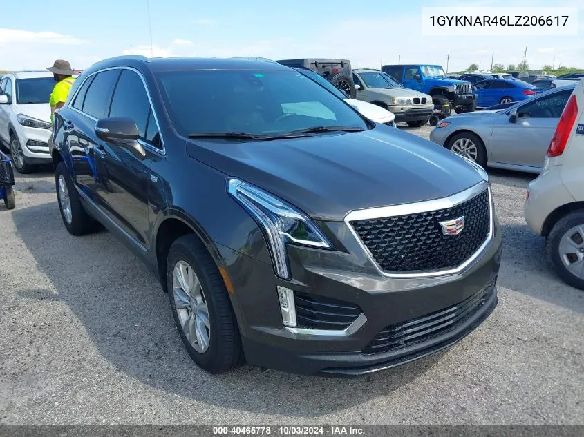 2020 Cadillac Xt5 Fwd Luxury VIN: 1GYKNAR46LZ206617 Lot: 40465778