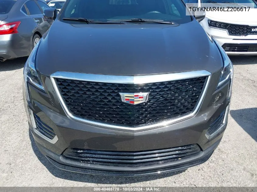 2020 Cadillac Xt5 Fwd Luxury VIN: 1GYKNAR46LZ206617 Lot: 40465778